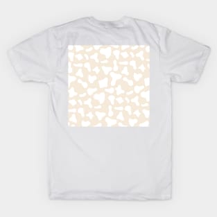 Milk Dairy Cow Print Pattern on White Background T-Shirt